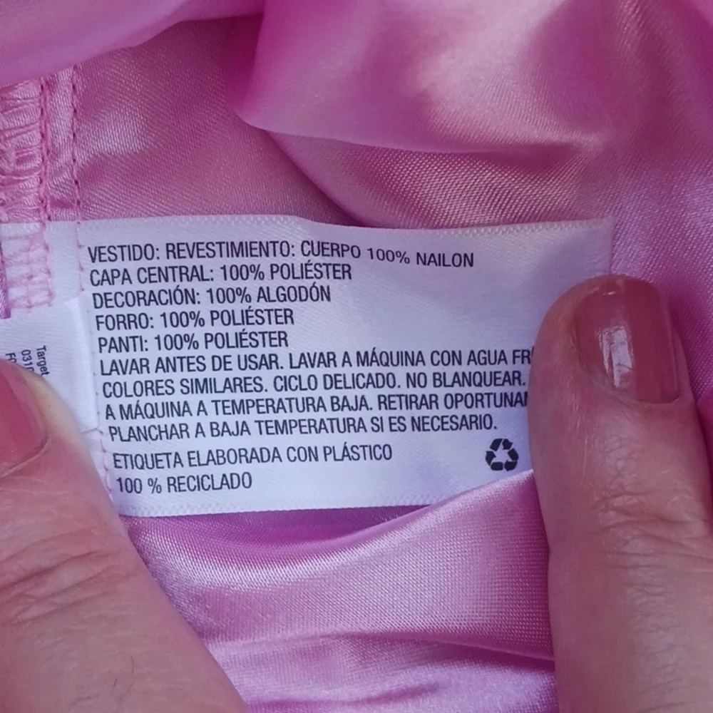 Cat & Jack baby doll pink dress 18 M